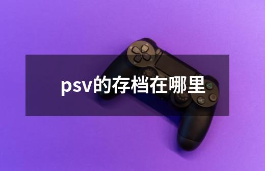 psv的存档在哪里-第1张-游戏信息-龙启网