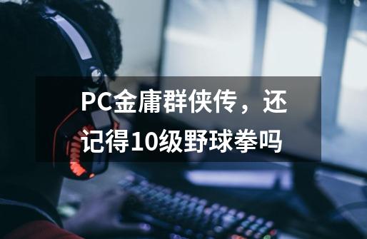 PC金庸群侠传，还记得10级野球拳吗-第1张-游戏信息-龙启网