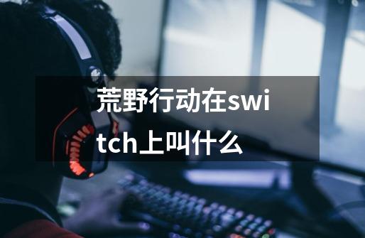 荒野行动在switch上叫什么-第1张-游戏信息-龙启网