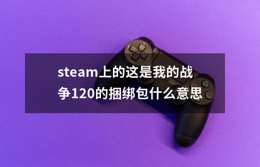 steam上的这是我的战争120的捆绑包什么意思-第1张-游戏信息-龙启网