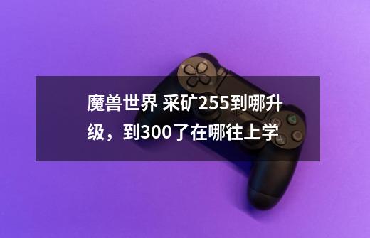 魔兽世界 采矿255到哪升级，到300了在哪往上学-第1张-游戏信息-龙启网