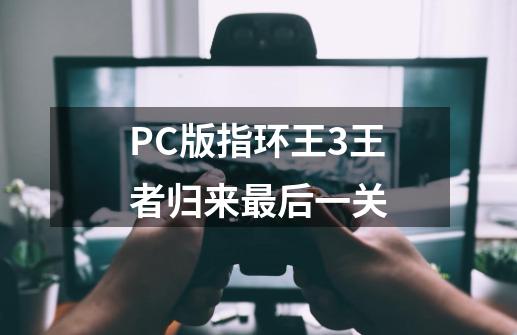 PC版指环王3王者归来最后一关-第1张-游戏信息-龙启网