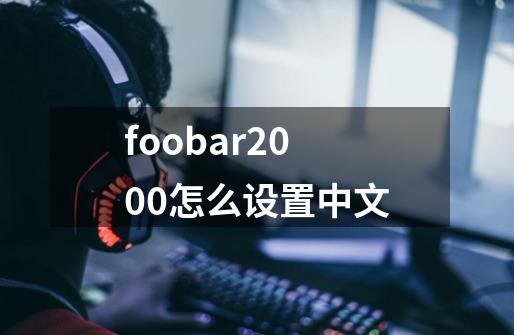 foobar2000怎么设置中文-第1张-游戏信息-龙启网