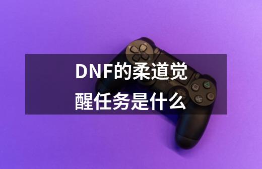 DNF的柔道觉醒任务是什么-第1张-游戏信息-龙启网