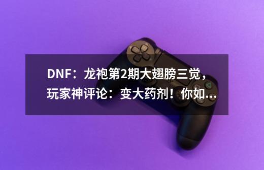 DNF：龙袍第2期大翅膀三觉，玩家神评论：变大药剂！你如何评论-第1张-游戏信息-龙启网