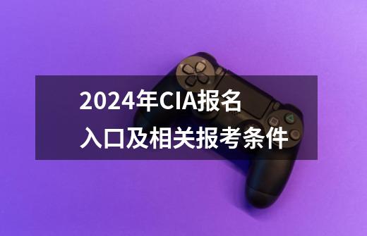 2024年CIA报名入口及相关报考条件-第1张-游戏信息-龙启网