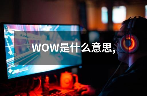 WOW是什么意思,-第1张-游戏信息-龙启网