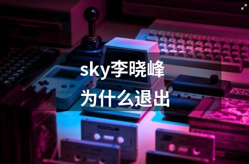 sky李晓峰为什么退出-第1张-游戏信息-龙启网