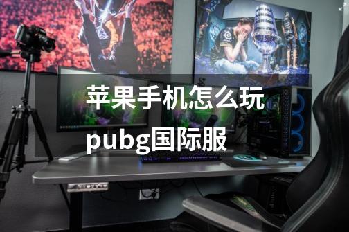 苹果手机怎么玩pubg国际服-第1张-游戏信息-龙启网