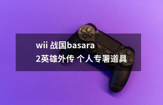 wii 战国basara2英雄外传 个人专署道具-第1张-游戏信息-龙启网