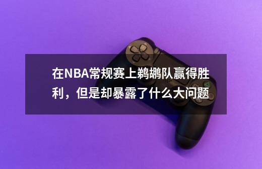 在NBA常规赛上鹈鹕队赢得胜利，但是却暴露了什么大问题-第1张-游戏信息-龙启网