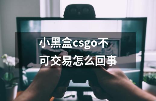 小黑盒csgo不可交易怎么回事-第1张-游戏信息-龙启网