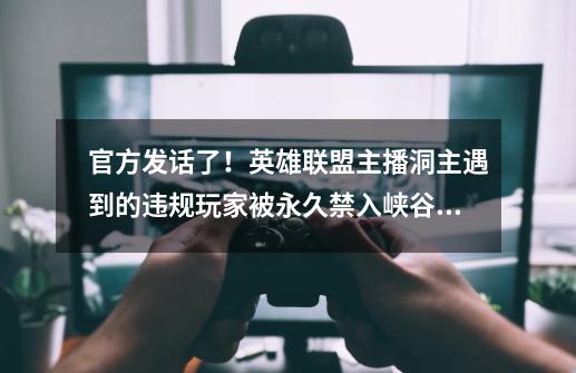 官方发话了！英雄联盟主播洞主遇到的违规玩家被永久禁入峡谷之巅-第1张-游戏信息-龙启网