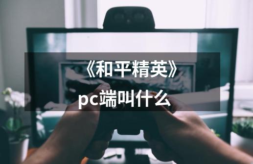 《和平精英》pc端叫什么-第1张-游戏信息-龙启网