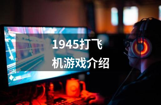 1945打飞机游戏介绍-第1张-游戏信息-龙启网