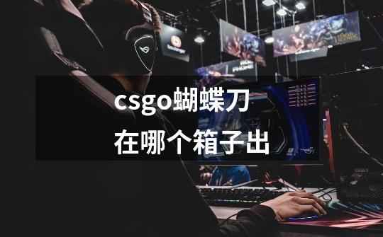 csgo蝴蝶刀在哪个箱子出-第1张-游戏信息-龙启网