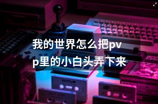 我的世界怎么把pvp里的小白头弄下来-第1张-游戏信息-龙启网