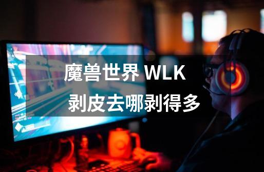 魔兽世界 WLK 剥皮去哪剥得多-第1张-游戏信息-龙启网