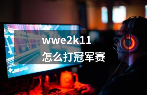 wwe2k11怎么打冠军赛-第1张-游戏信息-龙启网