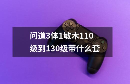 问道3体1敏木110级到130级带什么套-第1张-游戏信息-龙启网