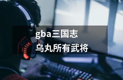 gba三国志乌丸所有武将-第1张-游戏信息-龙启网