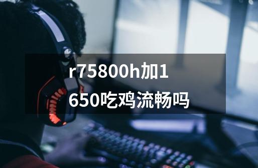 r75800h加1650吃鸡流畅吗-第1张-游戏信息-龙启网