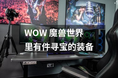 WOW 魔兽世界里有件寻宝的装备-第1张-游戏信息-龙启网