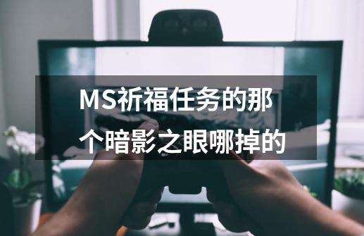 MS祈福任务的那个暗影之眼哪掉的-第1张-游戏信息-龙启网