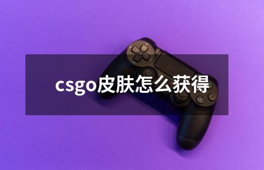 csgo皮肤怎么获得-第1张-游戏信息-龙启网