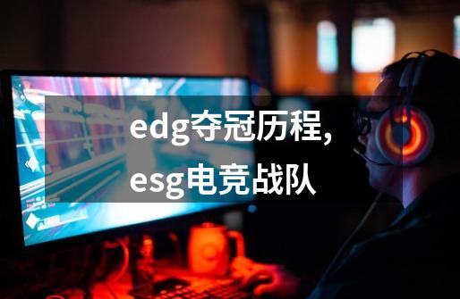 edg夺冠历程,esg电竞战队-第1张-游戏信息-龙启网