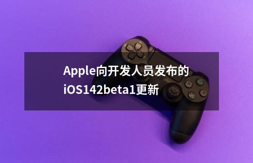 Apple向开发人员发布的iOS142beta1更新-第1张-游戏信息-龙启网