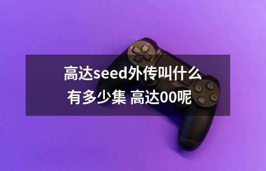 高达seed外传叫什么 有多少集 高达00呢-第1张-游戏信息-龙启网