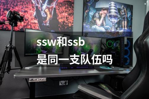 ssw和ssb是同一支队伍吗-第1张-游戏信息-龙启网