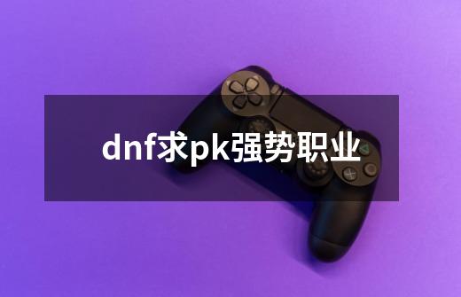 dnf求pk强势职业-第1张-游戏信息-龙启网