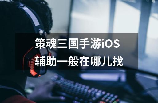 策魂三国手游iOS辅助一般在哪儿找-第1张-游戏信息-龙启网