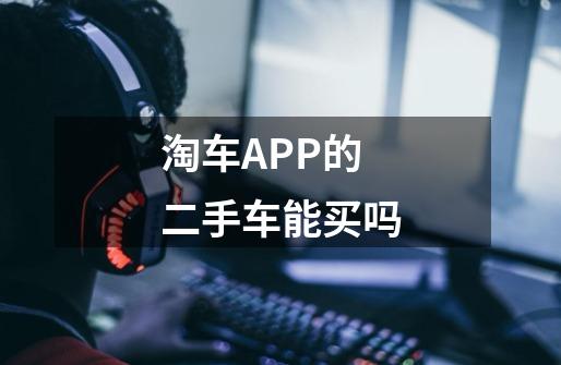 淘车APP的二手车能买吗-第1张-游戏信息-龙启网