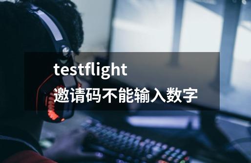 testflight邀请码不能输入数字-第1张-游戏信息-龙启网