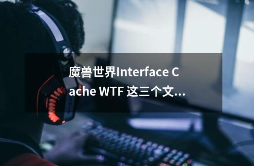 魔兽世界Interface Cache WTF 这三个文件夹分别存储什么信息-第1张-游戏信息-龙启网