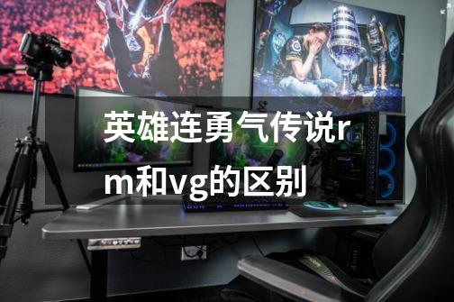 英雄连勇气传说rm和vg的区别-第1张-游戏信息-龙启网