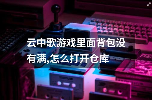 云中歌游戏里面背包没有满,怎么打开仓库-第1张-游戏信息-龙启网