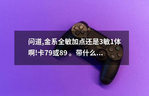 问道,金系全敏加点还是3敏1体啊!卡79或89 。带什么BB比较好 求高手指导-第1张-游戏信息-龙启网