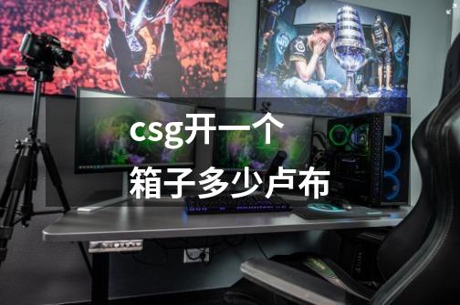 csg开一个箱子多少卢布-第1张-游戏信息-龙启网