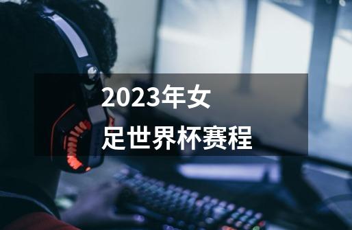 2023年女足世界杯赛程-第1张-游戏信息-龙启网