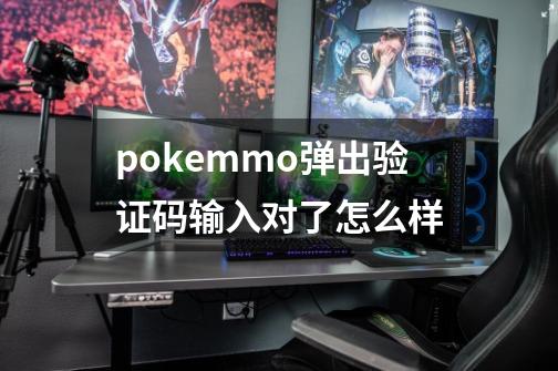 pokemmo弹出验证码输入对了怎么样-第1张-游戏信息-龙启网