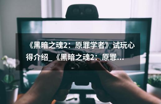 《黑暗之魂2：原罪学者》试玩心得介绍_《黑暗之魂2：原罪学者》试玩心得是什么-第1张-游戏信息-龙启网