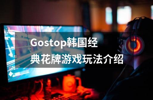 Gostop韩国经典花牌游戏玩法介绍-第1张-游戏信息-龙启网