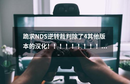 跪求NDS逆转裁判除了4其他版本的汉化！！！！！！！！！！782428883@qq.com-第1张-游戏信息-龙启网