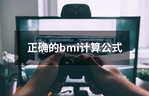 正确的bmi计算公式-第1张-游戏信息-龙启网