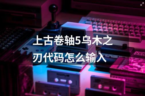 上古卷轴5乌木之刃代码怎么输入-第1张-游戏信息-龙启网