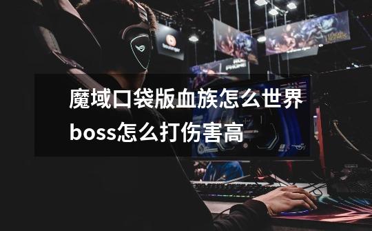 魔域口袋版血族怎么世界boss怎么打伤害高-第1张-游戏信息-龙启网